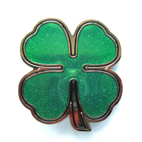 Four-Leaf Clover Belt Buckle