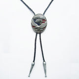 American Pride Eagle Head Bolo Tie