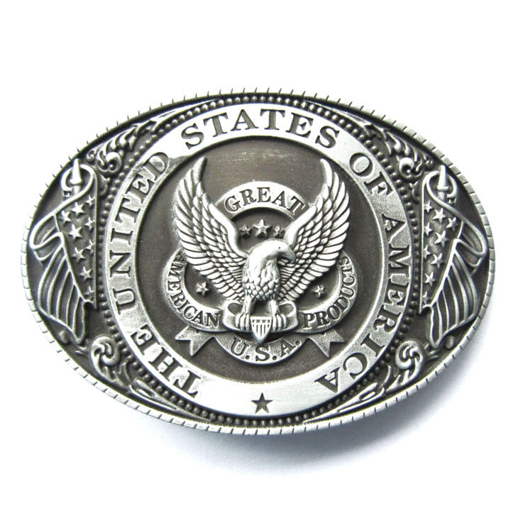 The United States of America Eagle Flag Belt Buckle