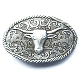 Texas Longhorn Bull Belt Buckle