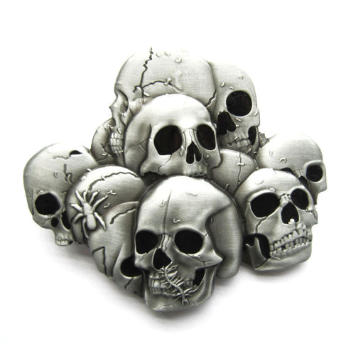 Skull Pile Belt Buckle