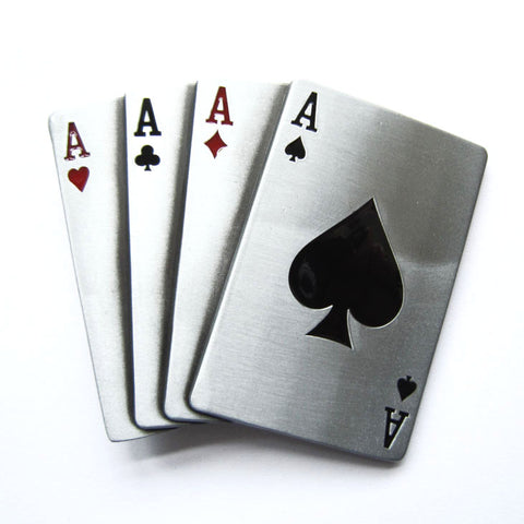 Four Aces Belt Buckle