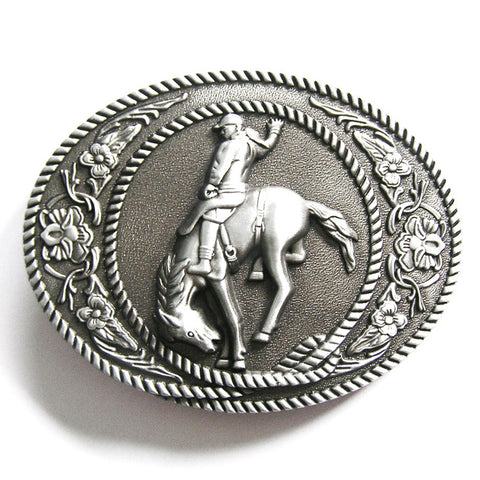 Cowgirl Horse Riding Rodeo Belt Buckle