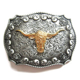 Western Bull Belt Buckle