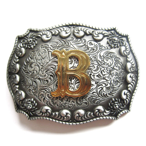 Initial "B" Letter Belt Buckle