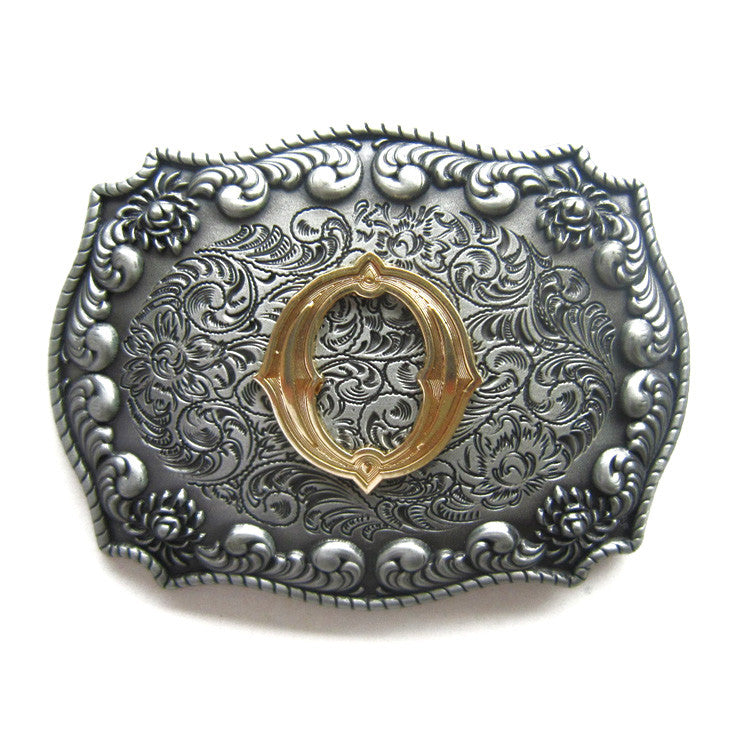 Initial "O" Letter Belt Buckle