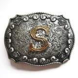 Initial "S" Letter Belt Buckle