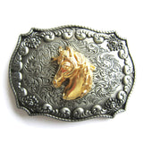 Western Deer Head Belt Buckle
