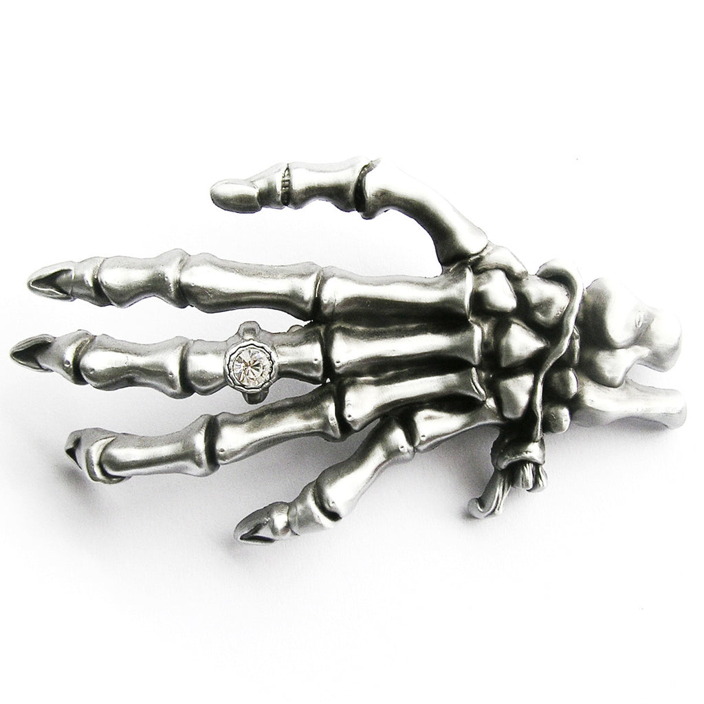 Skull Finger Hand Belt Buckle