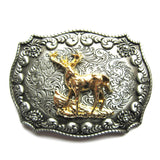 Western Deer Belt Buckle